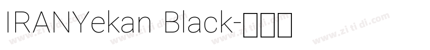 IRANYekan Black字体转换
